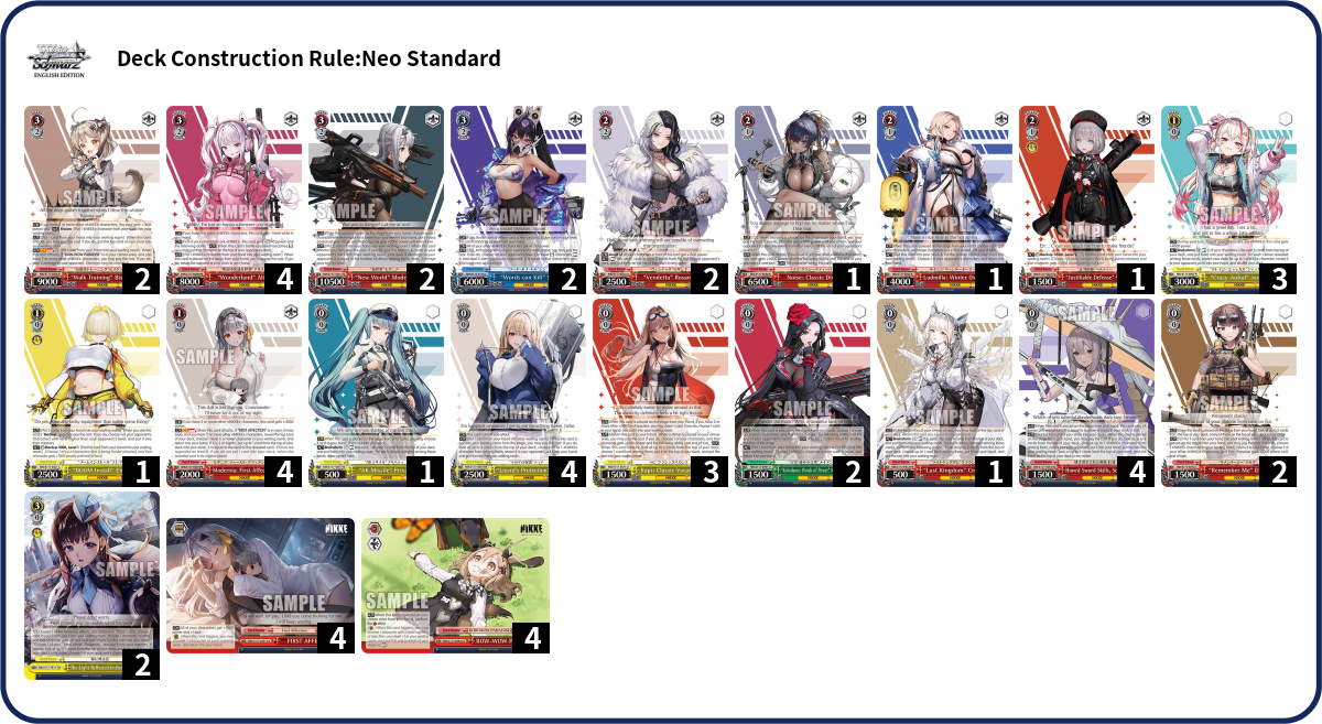Deck list