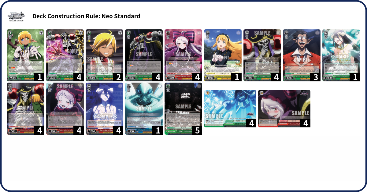 Deck list