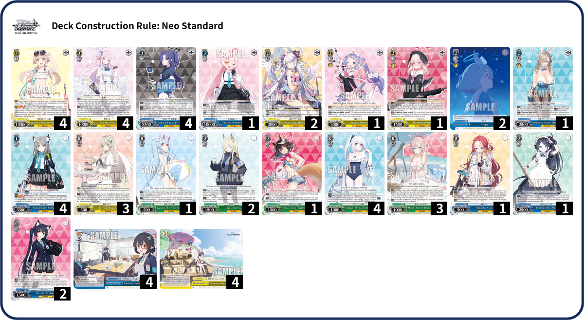 Deck list