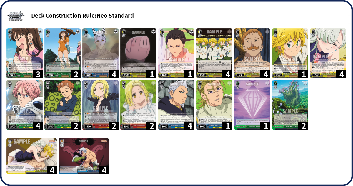 Deck list