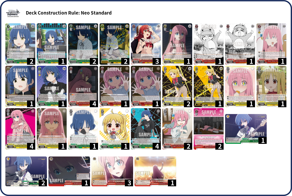 Deck list