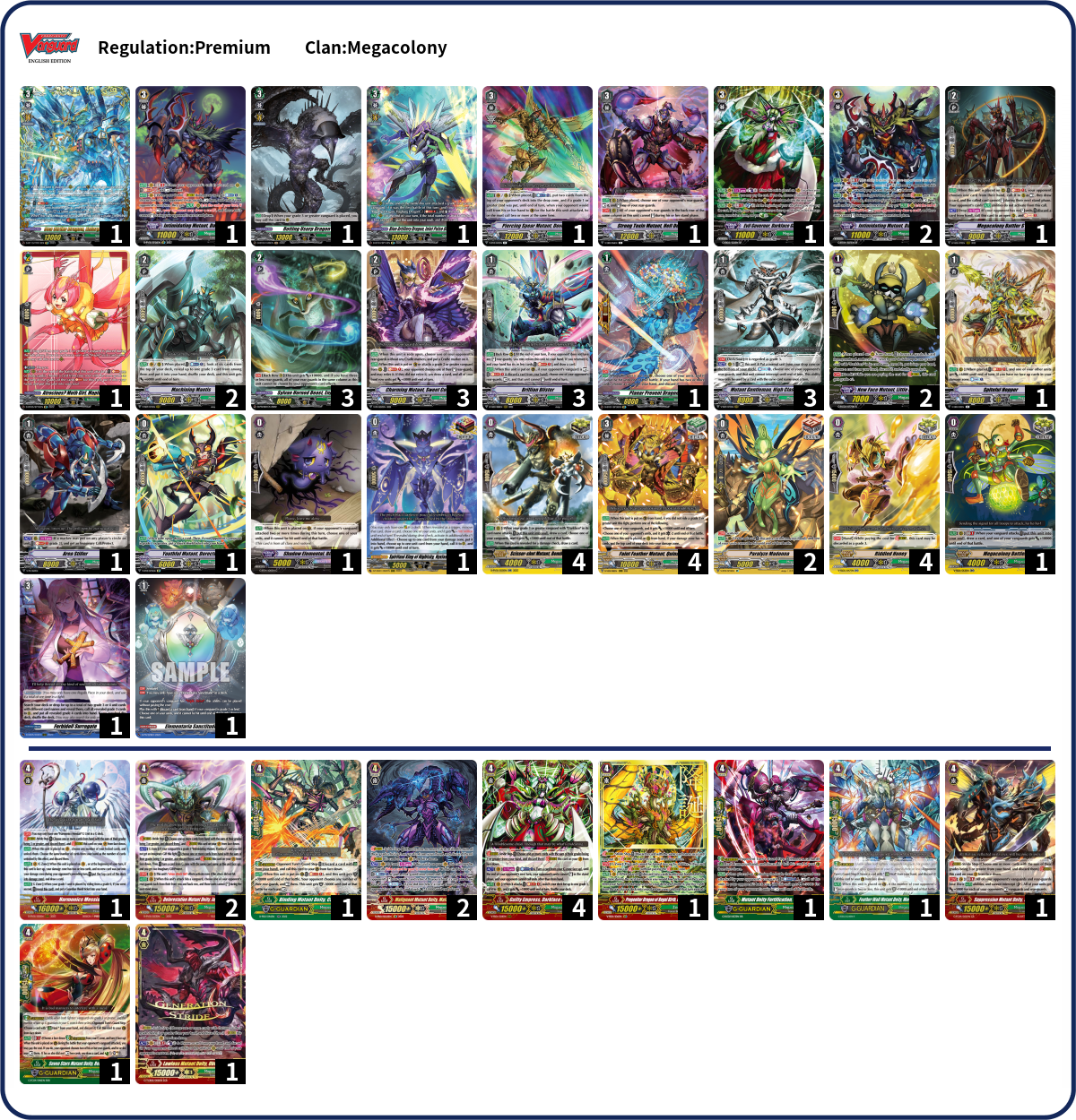 Feelingok Deck List