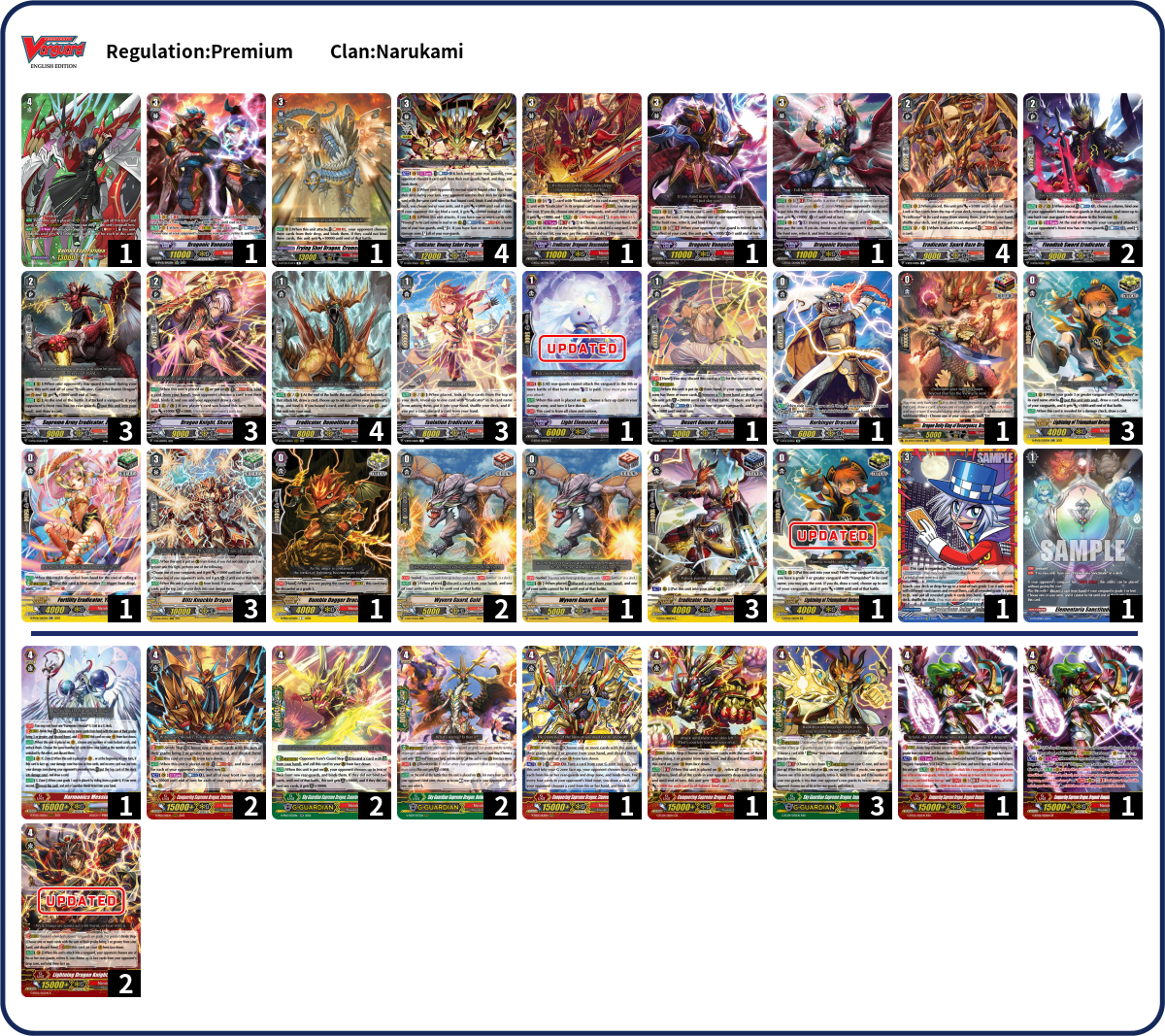Jonah D Deck List