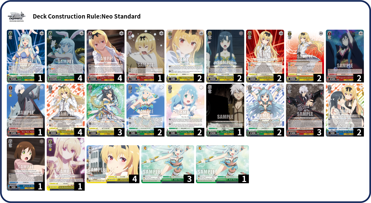 Deck list