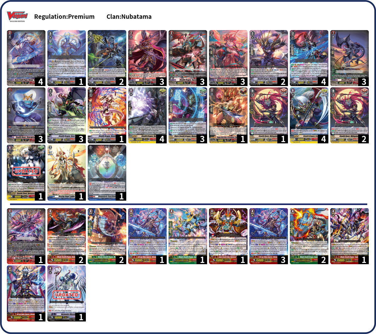 Joshua Lee Deck List