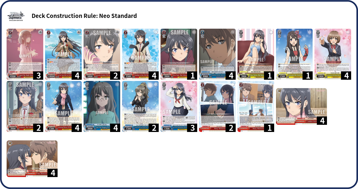 Deck list