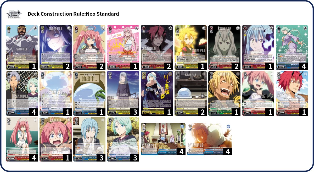 Asuna Deck List