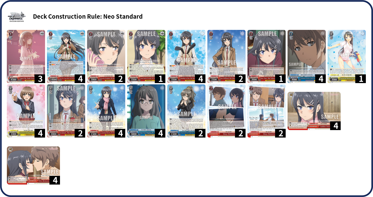 Deck list