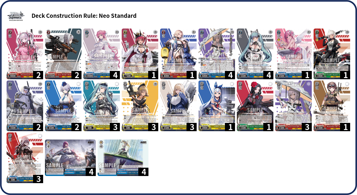 Deck list