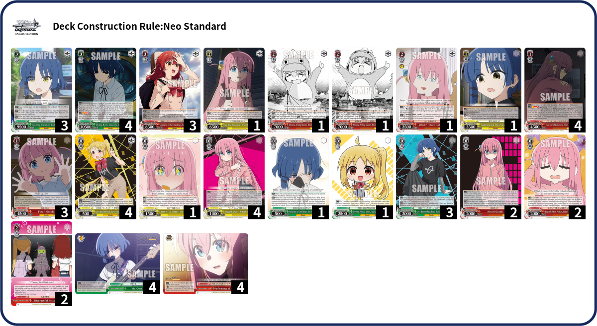 Deck list