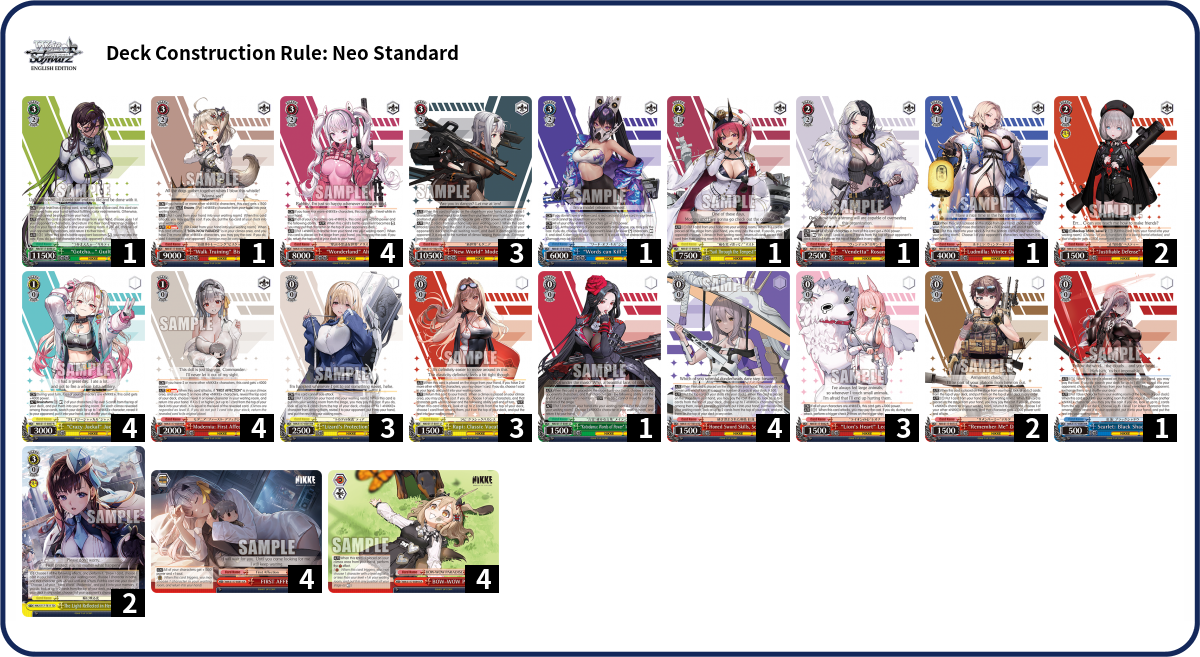 Deck list
