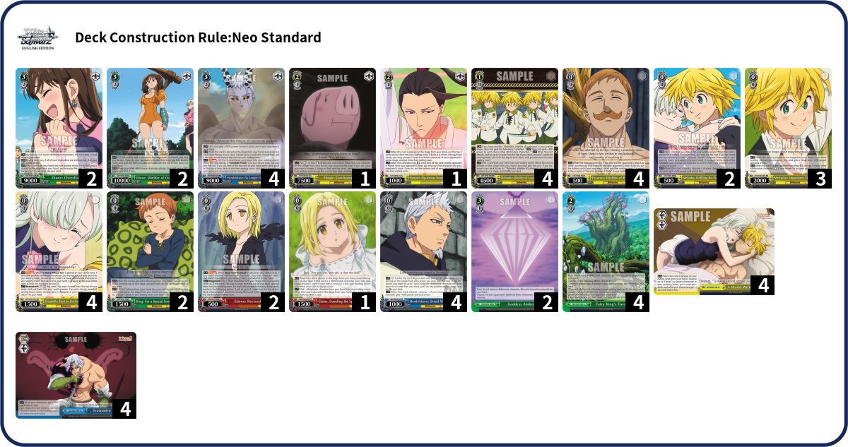 Deck list