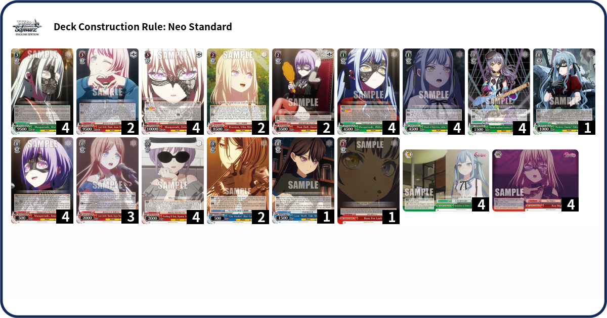 Deck Code [6PV03] deck | Deck Log