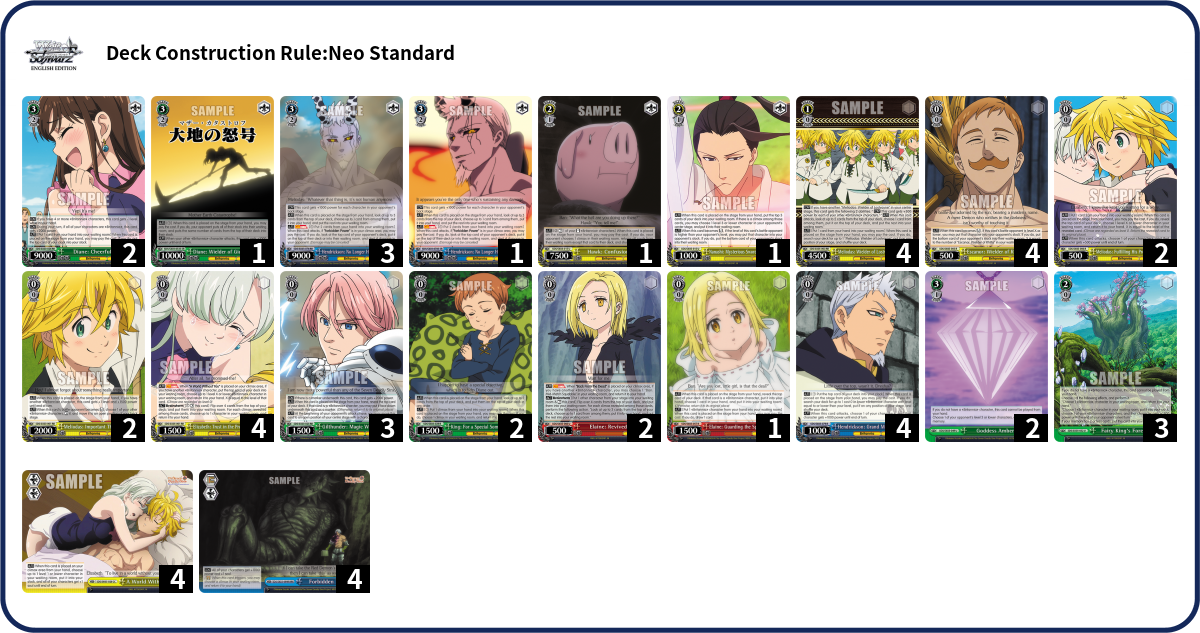 Deck list