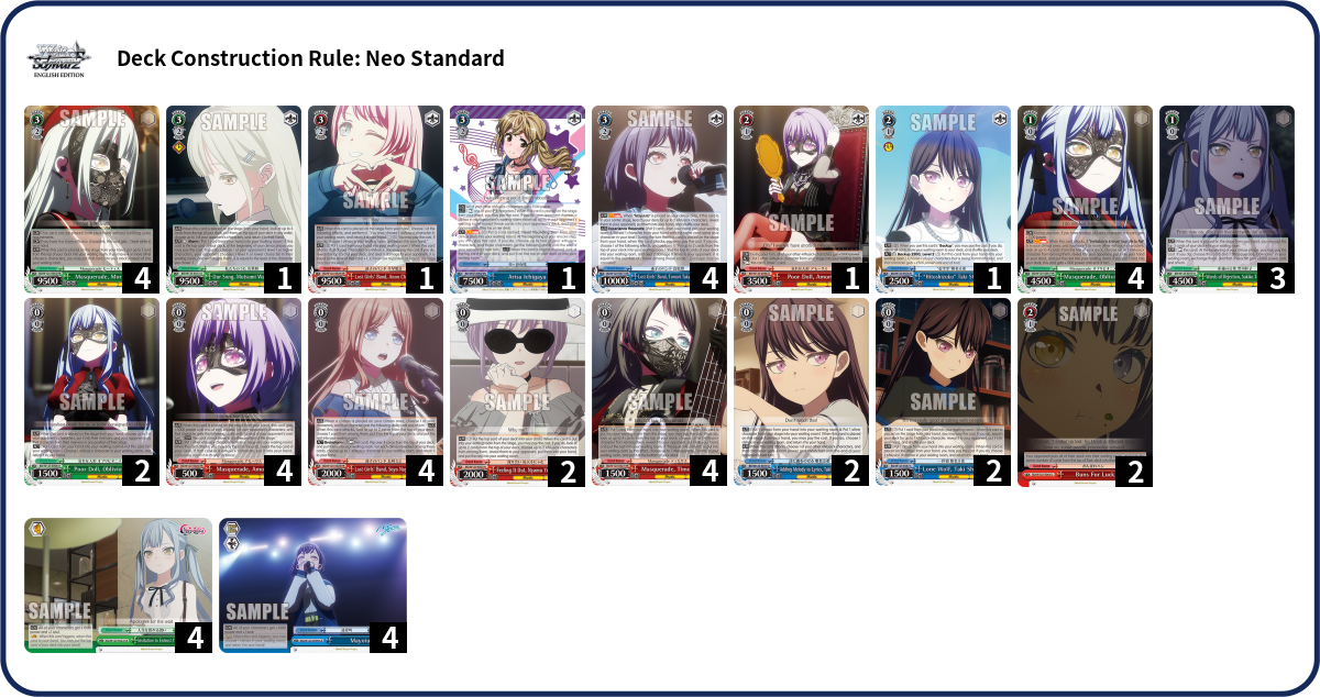 Deck Code [6WDUP] deck | Deck Log