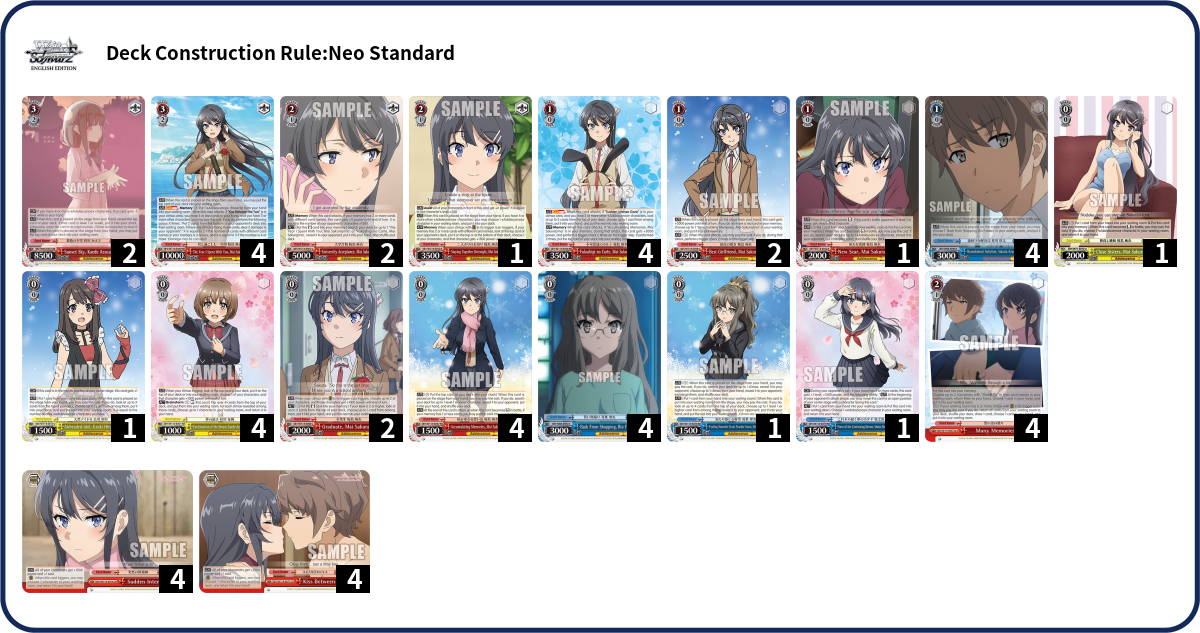 Deck list