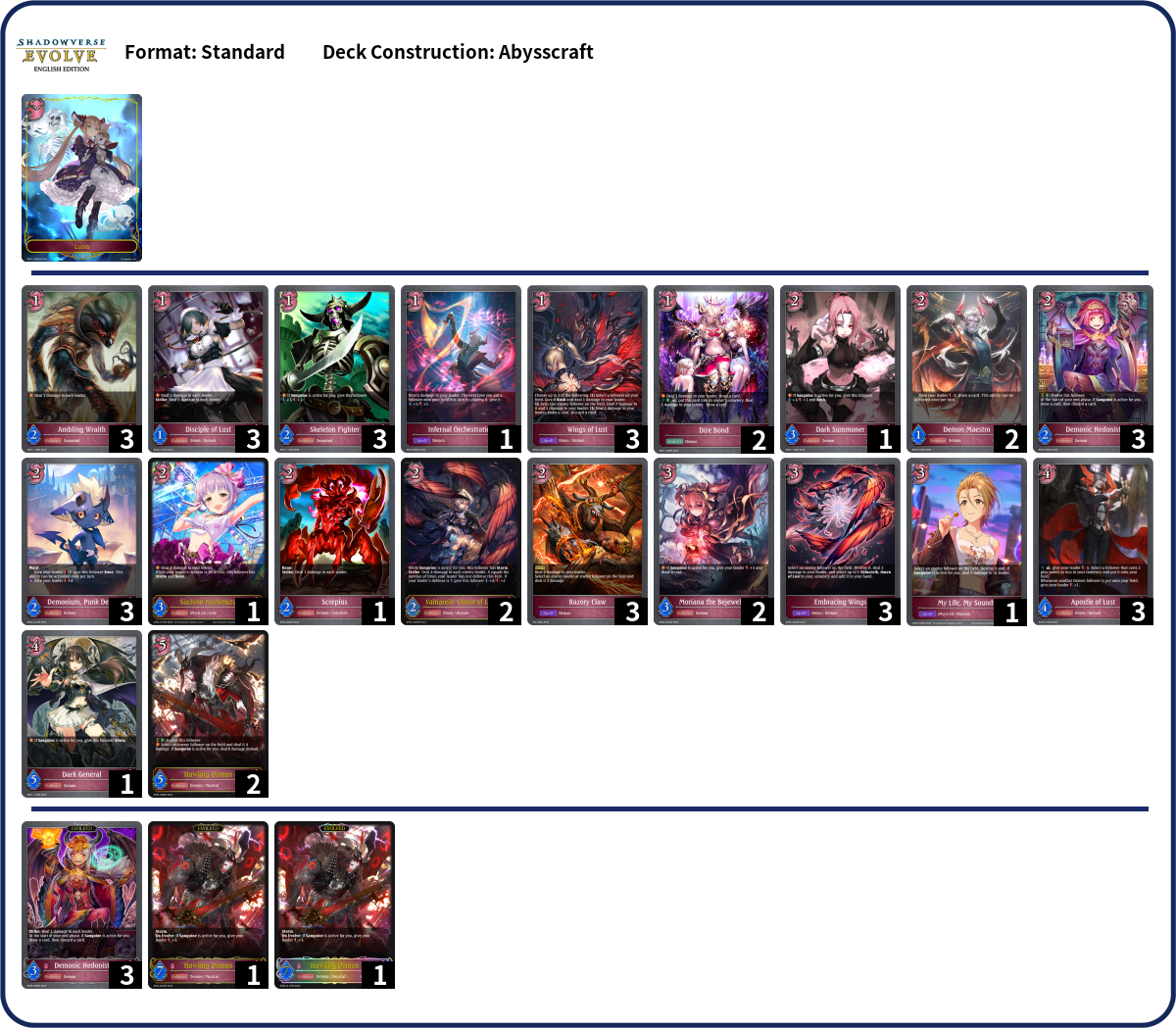 Deck Code [6XWRL] deck | Deck Log