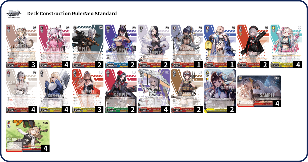 Deck list