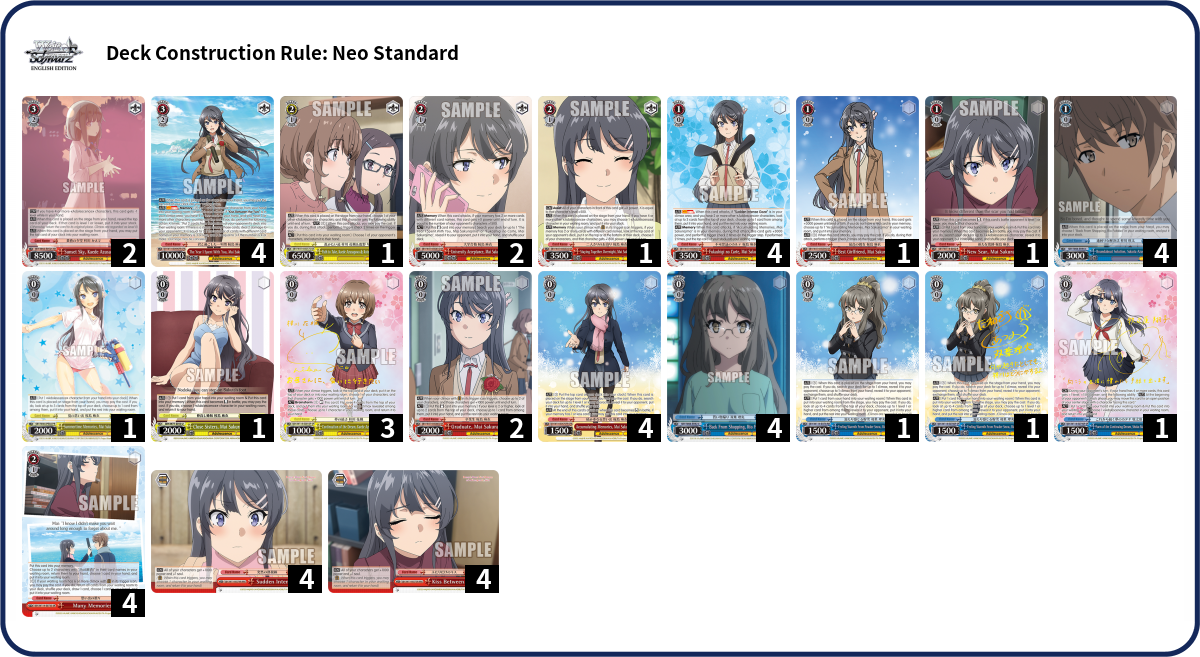 Deck list