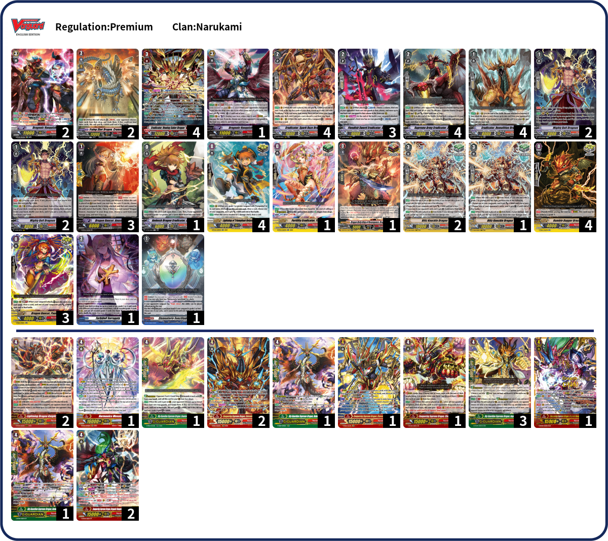 Bryan Deck List