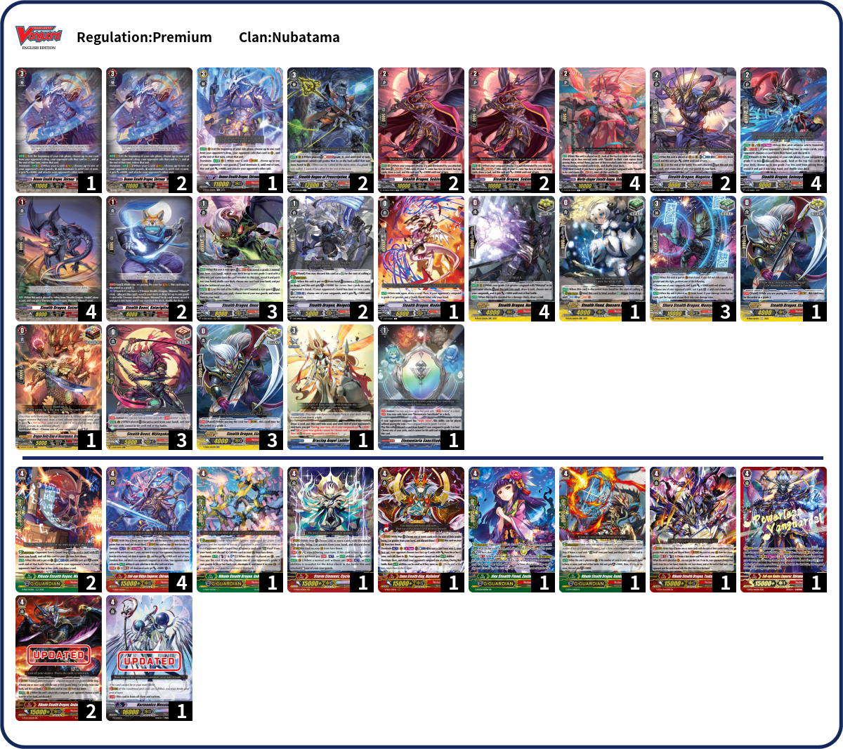 Liam Deck List