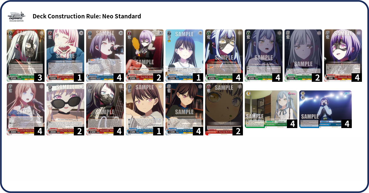 Deck list
